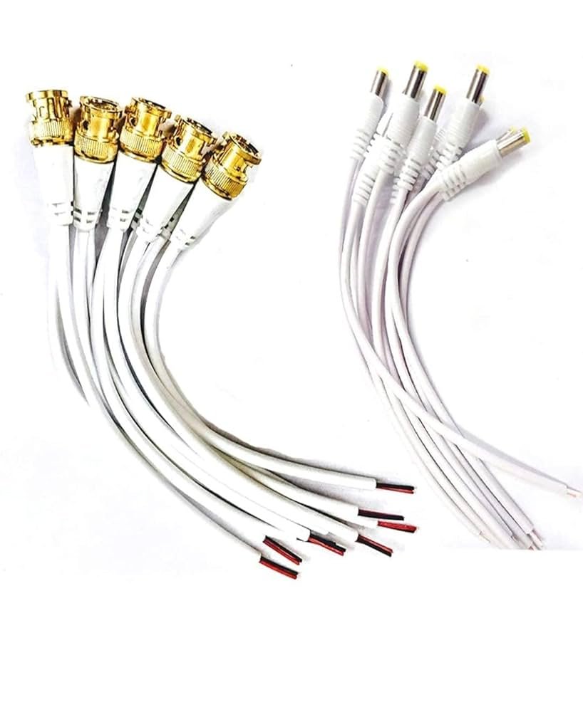 BNC AND DC FOR CCTV Camera 10 BNC 10 DC Wire Connector (Black, Gold, Silver, Black, Pack of 20) 1 BNC AND DC FOR CCTV Camera 10 BNC 10 DC Wire Connector (Black, Gold, Silver, Black, Pack of 20)
