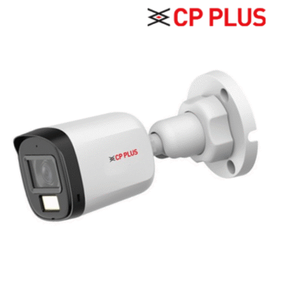 CP PLUS 5MP Dual light Bullet Camera CP-URC-TC51PL3C-L | 3.6mm Fixed Lens up to 30 M IR Distance | Max. 25fps@5MP (16:9 Video Output), White