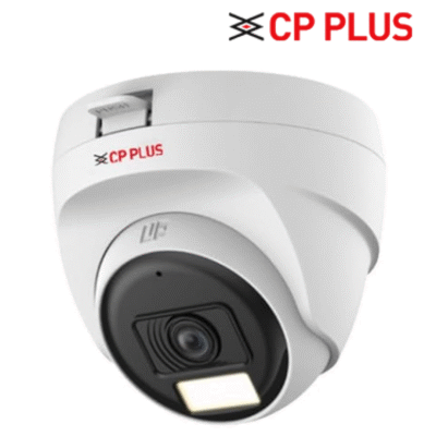 CP PLUS 5MP Dual light Dome Camera CP-URC-DC51PL3C-L | 3.6mm Fixed Lens up to 30 M IR Distance | Max. 25fps@5MP (16:9 Video Output), White