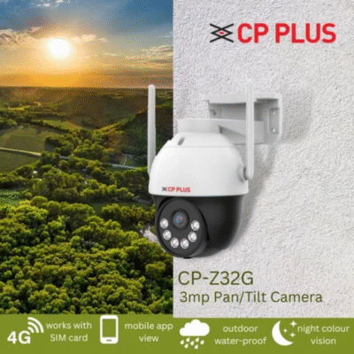 CP PLUS Z32G 3MP Smart 4G | Advanced Night Vision 2-Way Talk Security Camera