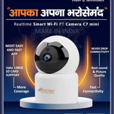 Realtime C7 Mini Home Security Camera (128 GB,)
