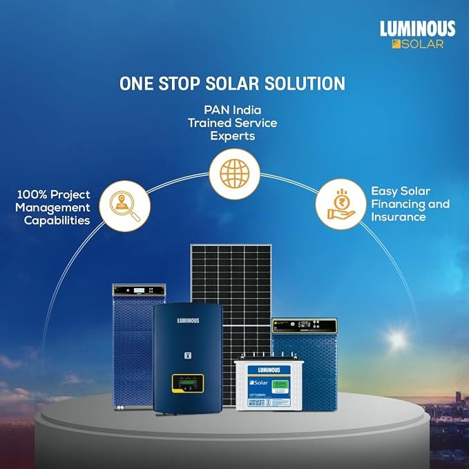Luminous 210W Mono PERC Half-Cut Solar Panel | 56 Cells | 25Y Warranty - Image 3