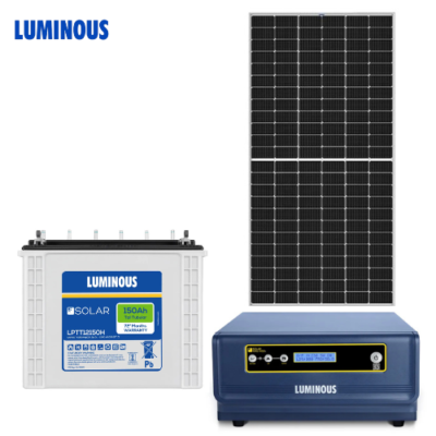 Luminous Solar Combo 210W Panel + 150Ah Battery + 12V Solar Inverter