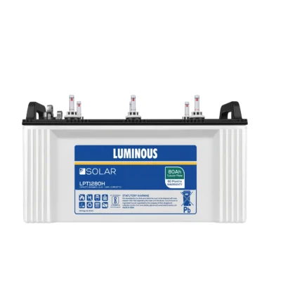 LPT 1280H 80Ah Solar Battery | 12V Tubular Deep Cycle Battery