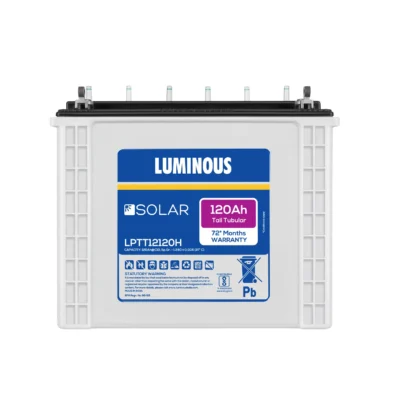 LPTT 12120H 120Ah Solar Battery | 12V Tubular Deep Cycle Battery