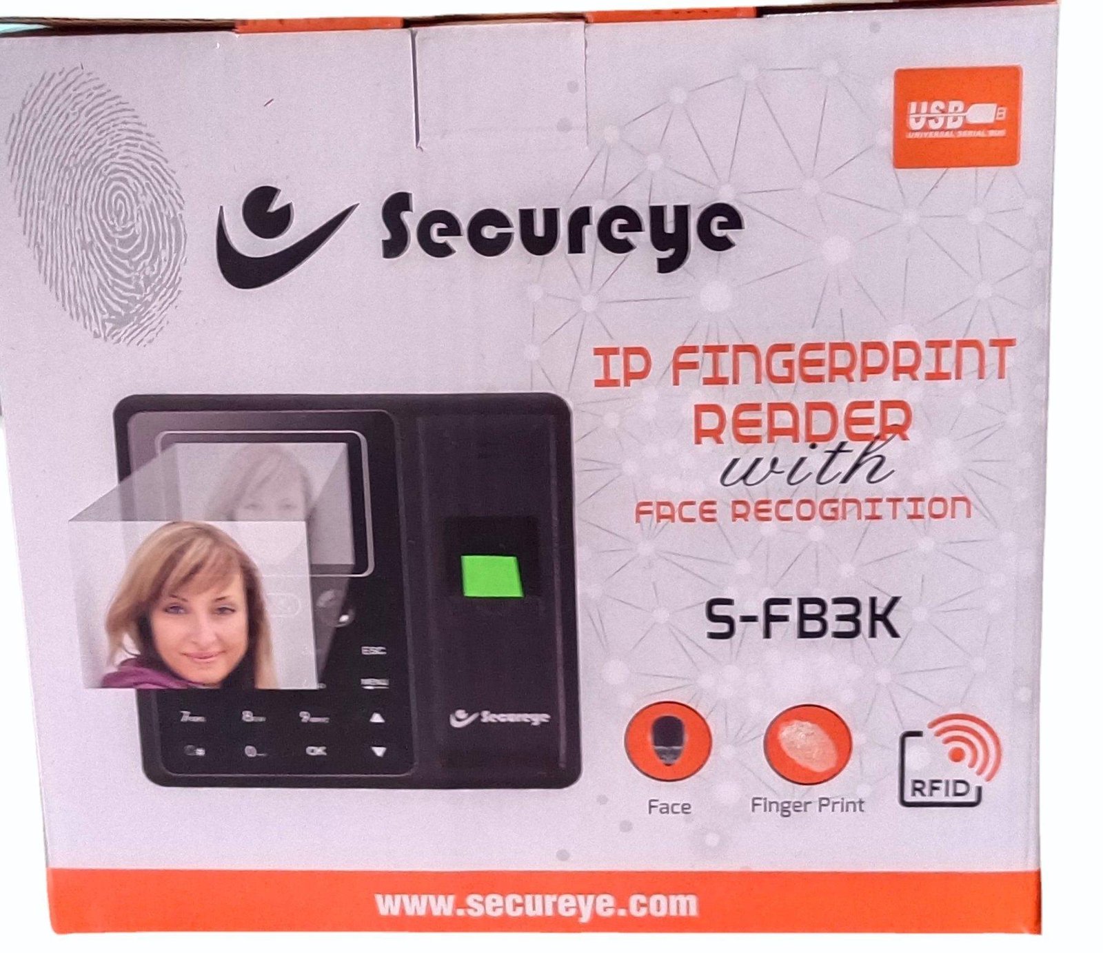 Secureye S-FB3K(P) Face & Fingerprint Attendance Machine | 3000 Users - Image 2